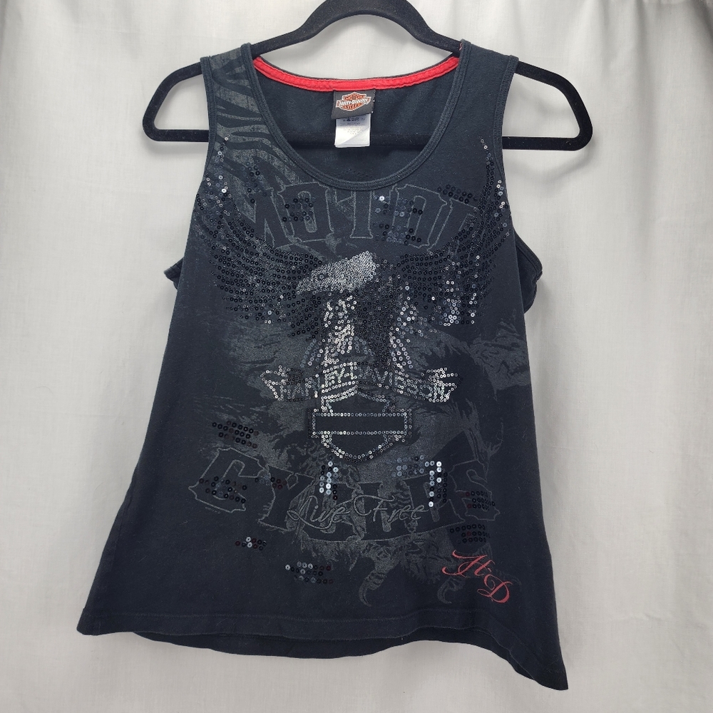 Harley-Davidson Black Tank Top Size Large